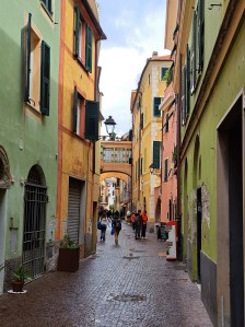 I am Sofia Lena Perissinotto, I am a blogger, content creator. In this article I write about Celle Ligure, one of the most beautiful villages of Italy. This photo depicts Celle's charming, colourful alleys!