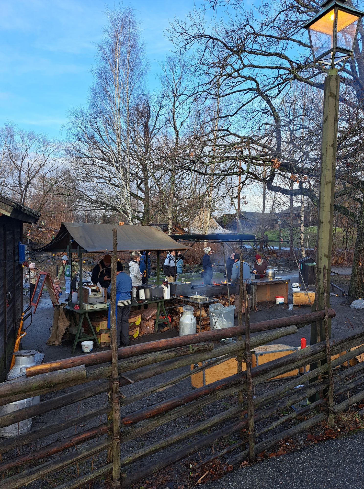 In this travel article I write about Djurgården, a lovely island located right in the center of Stockholm. The photo is taken at Skansen during a Christmas market.