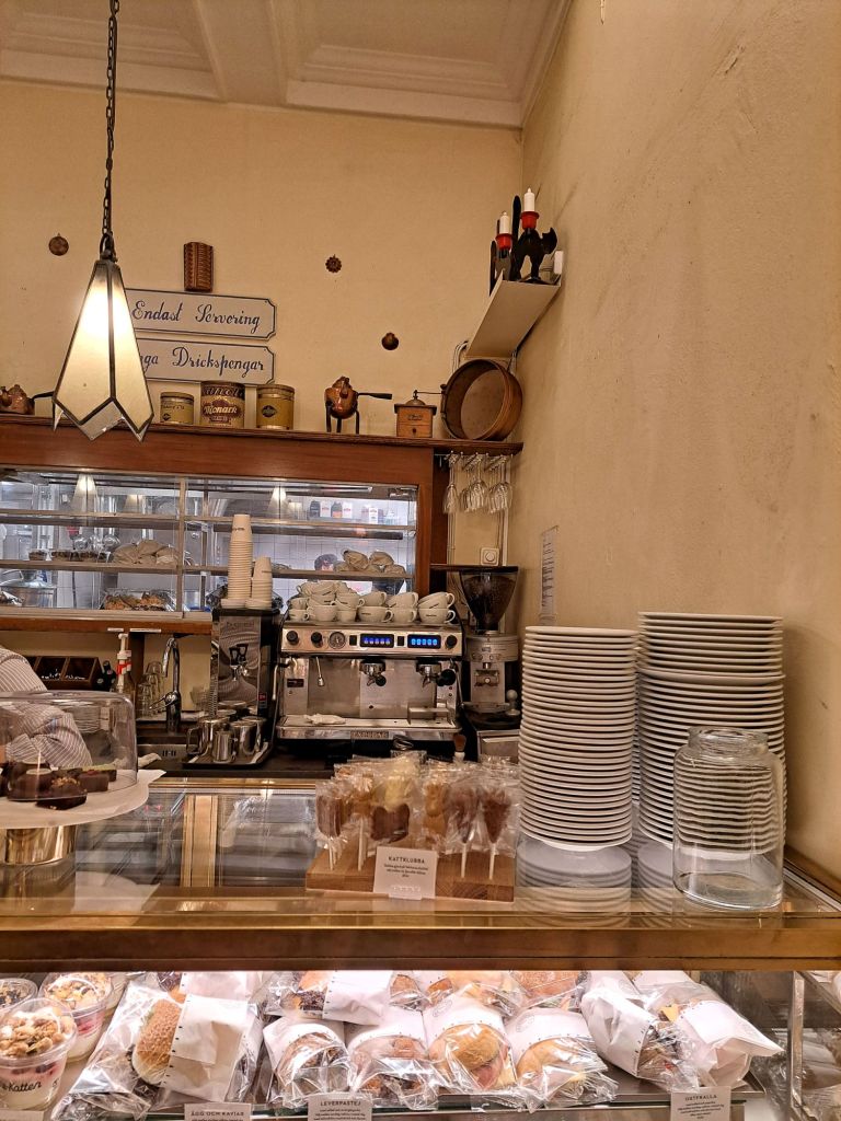 In this travel article, I write about Hötorget—the beating heart of Stockholm—highlighting local food markets, historic cafes, and more! This photo shows a part of Vete-Katten.